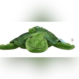 Green Turtle Plush Pillow